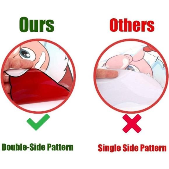 300 PCS 8 Sheet Christmas Snowflake Window Cling Stickers for Glass  7.9" × 15" - Picture 7 of 7